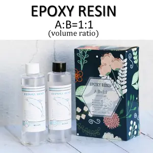 DIY Epoxy Resin Crystal Clear-Kit, 2 Part Crystal Clear Casting Resin for Resin Art, Jewelry Making, Acrylic Pour and Geode Paintings