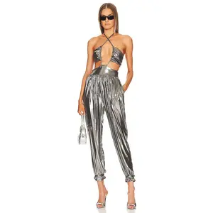 L'Academie Blair Jumpsuit in Black Silver