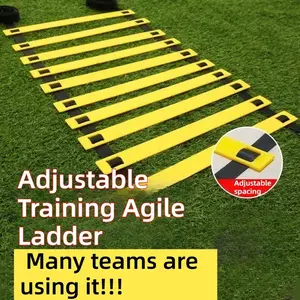 PP Agility Ladder Set for Speed Training, Multi-Size Horizontal Speed Ladder, Football and Basketball Footwork Practice Gear, Soccer Fitness Training Equipment