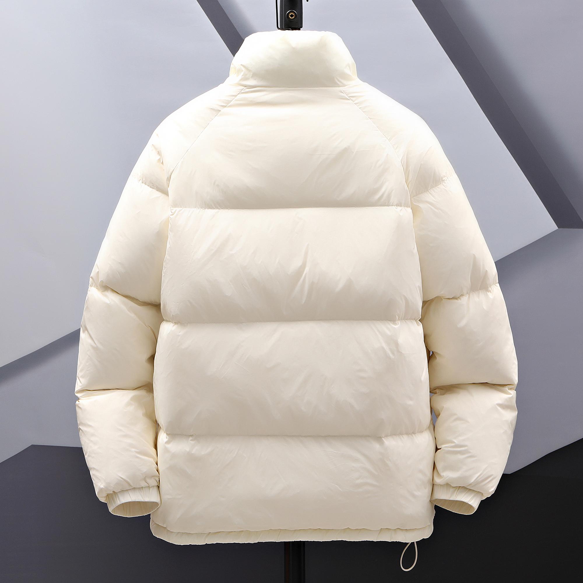 Men's Solid Thicken Zip Up Drawstring Down JacketLoose Puffer Jacket, Casual Thermal Pocket FunnelNeck Outwear for Fall & Winter, Streetwear ColdWeather Gear Jackets for Men  Winter Tops 2025 Winter Jacket Thick Jacket  Essentials Puffer Coat casual shirt