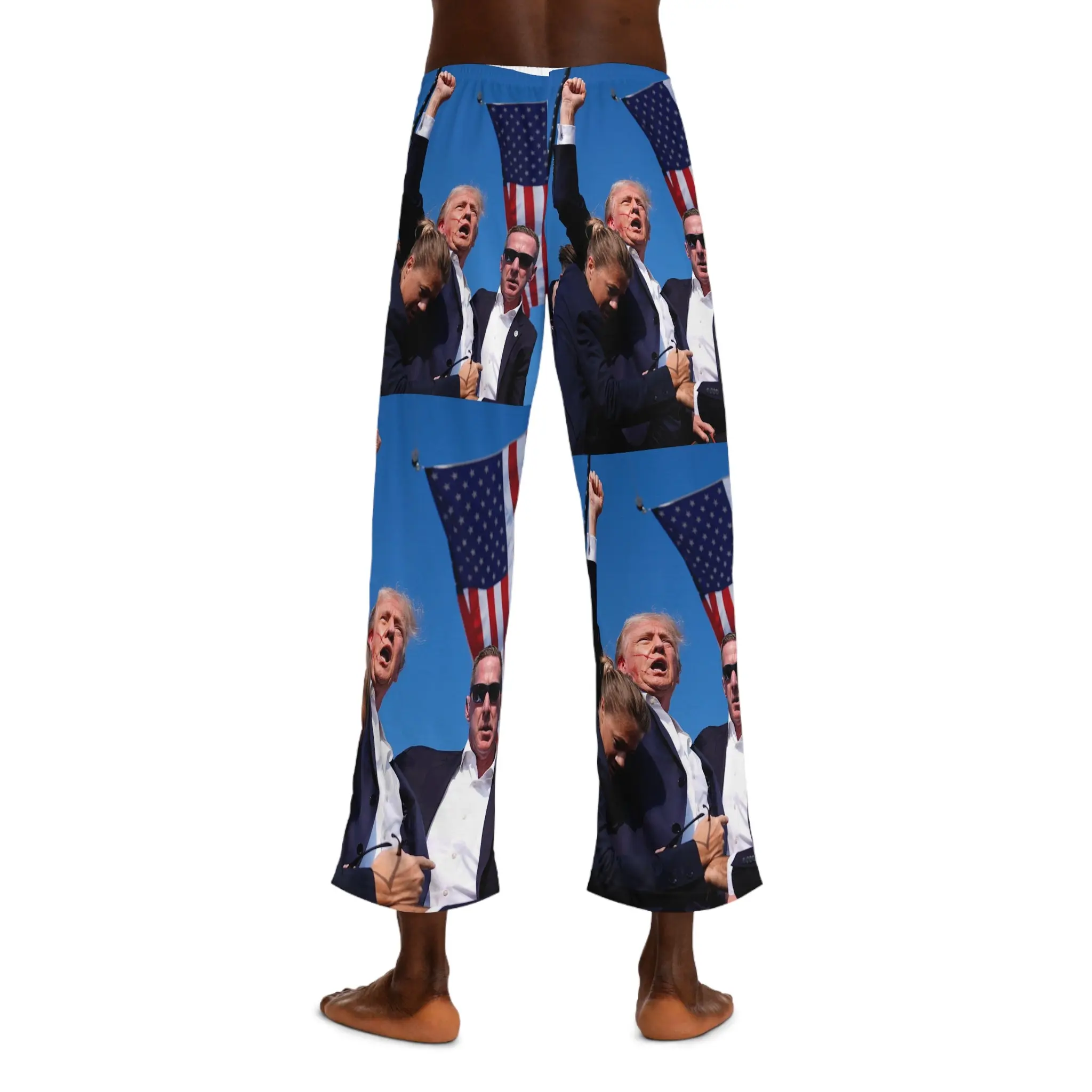 Patriotic Pajama Pants: Donald Trump Assassination Survival