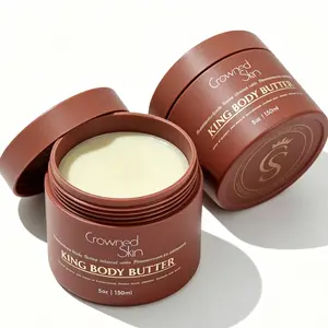 Crowned Skin King Cologne Body Butter -Warm & Sensual Scent, Sandalwood & LeatherOrganic Shea & Mango Butters, MoisturizingFormula,All-Day Fragrance