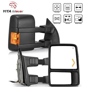 YITAMOTOR Pair Power Heated Tow Mirrors for 2008-2016 Ford F250/F350/F450/F550 Super Duty w/ Signal Manual Fold YITAMOTOR Pair Power Heated Tow Mirrors for 2008-2016 Ford F250/F350/F450/F550 Super Duty w/ Signal Manual Fold