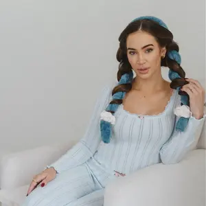 Cozy Confidence Heatless Curlband - Plush Ocean