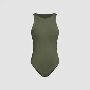 Cider [5 colors, size 0-26] Solid Sleeveless Bodysuit