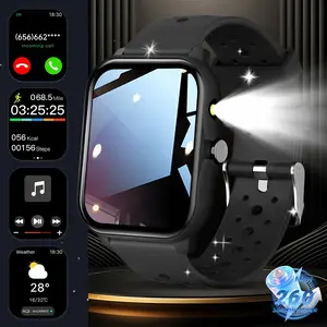 2025 New Smartwatch, 1.83-inch TFT HD display screen, supports LED lighting, alarm clock, calculator, remote camera control, music playback, multiple sports modes record your exercise data, compatible with iPhone and Android, suitable for men and women,su