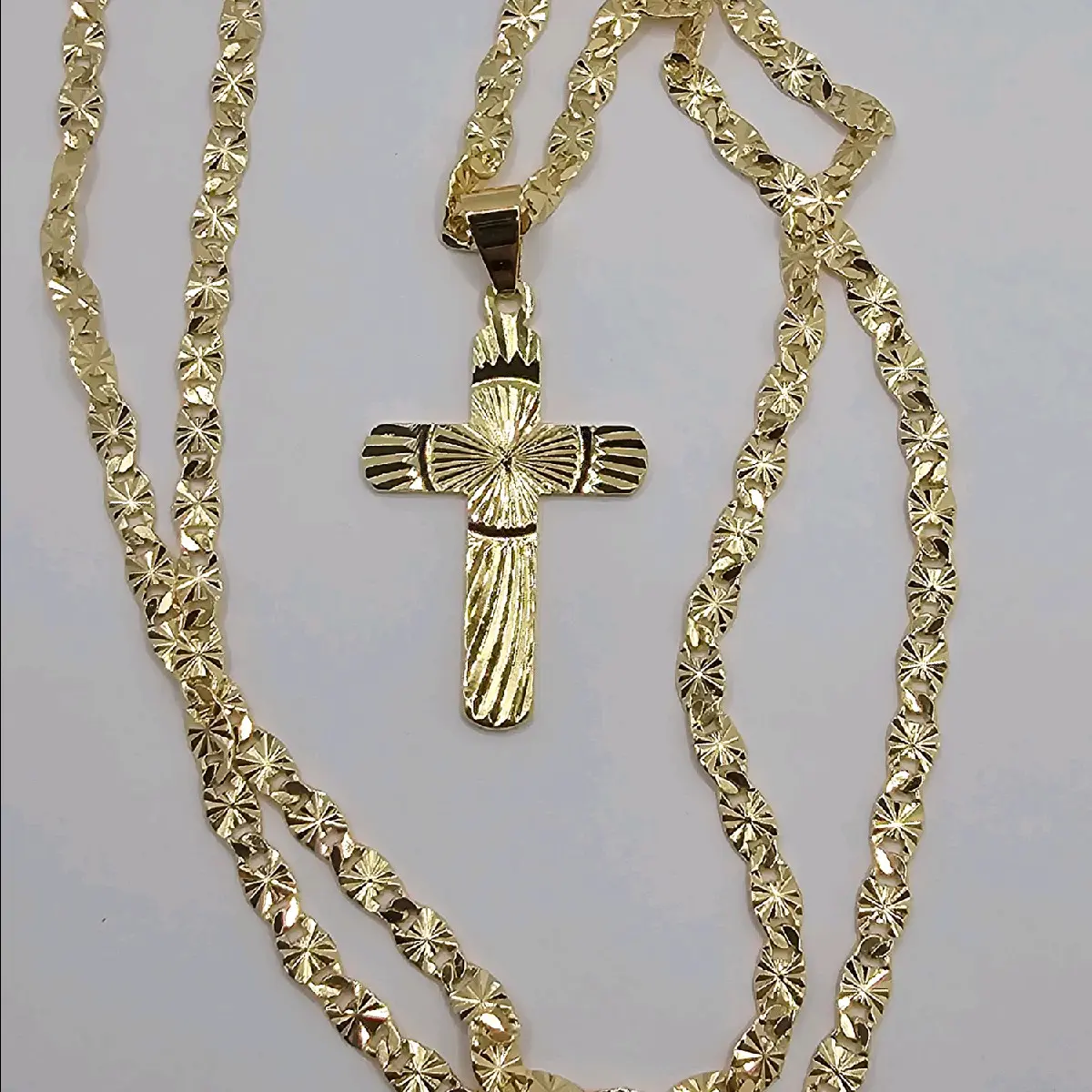 Cross beautiful  new necklace regular style gold-plated 18"inches 24"inches