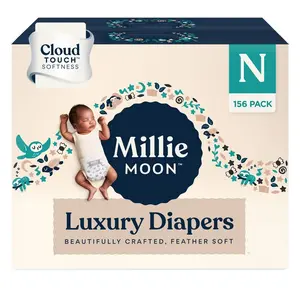 Millie Moon Luxury Disposable Diapers - Size 0 - 156ct Millie Moon Luxury Disposable Diapers - Size 0 - 156ct