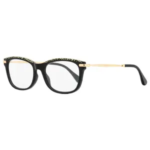 Jimmy Choo Rectangular Eyeglasses JC248 FP3 Black/Leopard/Gold 53mm