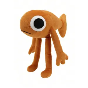 Cute Big-Eyed Fish Man Steve Plush - 25cm Soft Stuffed Animal Toy With Movable Hands And Feet, Unique Plushie Doll For Room Decor, Birthday Presents For Kids, Girls, And Collectors