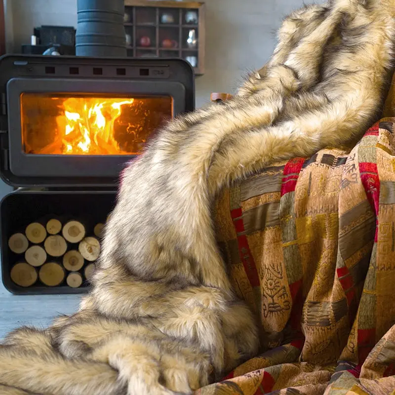 Totem Faux Fur Blanket