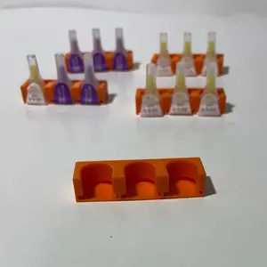 Pen needle tip pocket organizer safe sharp storage fits most pen needle tips orange hi viz easy to find type 1 type 2 diabetes glp-1