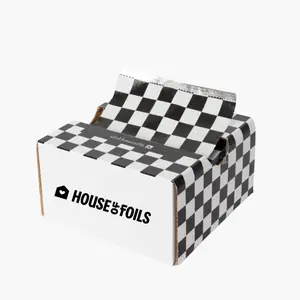 House of Classic Checkers Hair Foils (B&W) 5x11