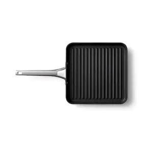 Calphalon Premier Hard-Anodized Nonstick 11-Inch Square Grill Pan, Black