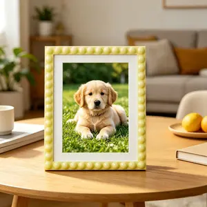 Cute Injection Molded Photo Frame, Home Decor, Desktop Picture Display, Suitable for Family, Couple, Pet Photos, 4x6 Inch