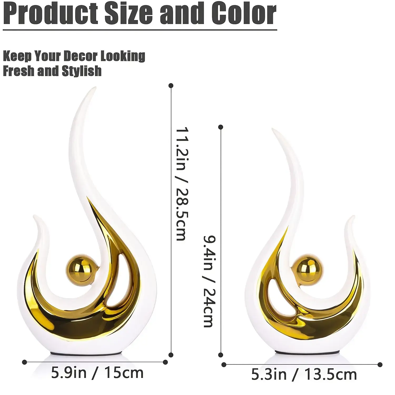 two piece set   white golden