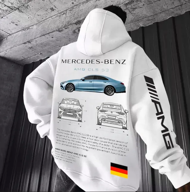 #Mercedes Benz AMG CLS 53 Hoodie, Back Print 90s Car Shirt Menswear Top, Unisex Trending Tee, Sweatshirt
