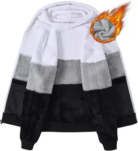 Mens Fleece Sherpa Lined Sweatshirt Jackets Keep Warm and Cozy   Winter Warm Coats  Zip Up Fleece Sherpa Lined Hoodie Casual Long Sleeve  Casualstyle Mensfashion