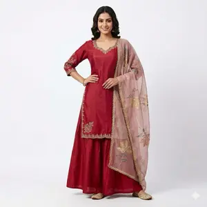 Indian Dress for Women Womenswear Casual Floral Fitted Summer Long Sleeve Basic Elegance