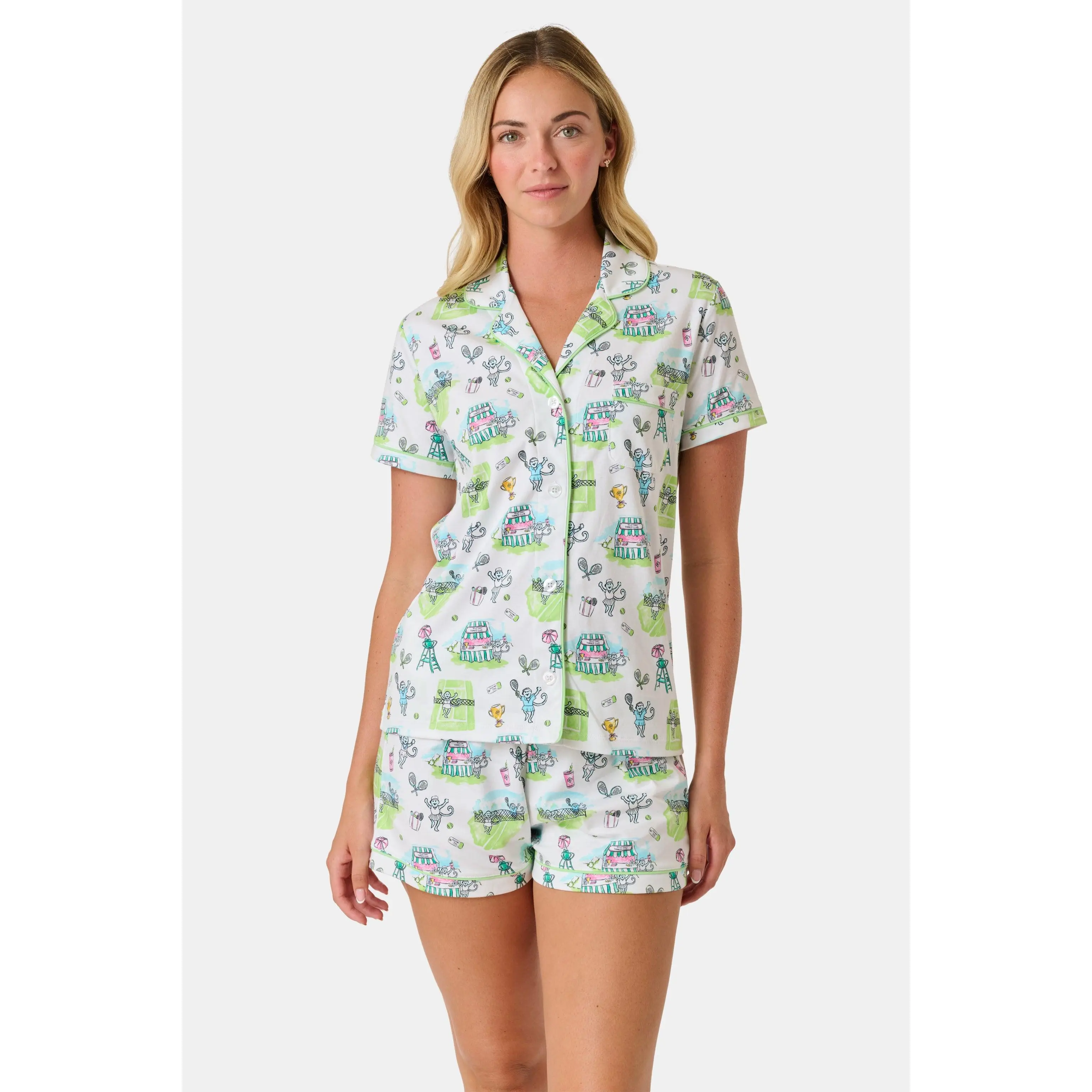Game, Set, Monkey Polo Pajamas