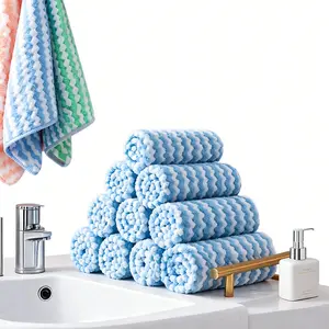 Bulk Value Pack! Multi-Surface Microfiber Cleaning Towels (10/20/30 Count) - Super Absorbent Lint-Free Rags for Household Dusting, Windows, Kitchen Deep Clean