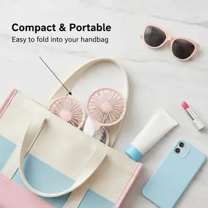 Portable Air Conditioner! Neck-Worn Fan King! Wearable Fan, 360° Flexible Hose, Dual Fans, Long-Lasting 1200mah, USB Charging, Rechargeable Wearable Fan, Perfect Gift!