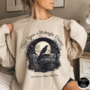 Edgar Allan Poe Sweatshirt Poe sweater dark academia sweatshirt bookish poet shirt poet sweatshirt the raven sweatshirt poe gifts