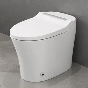 [Bellemave] Smart Toilet with Built-in Heated Seat| One-Piece Elongated Design| Dual Flush| Foot Sensor Flush| Night Light & Knob Control﻿