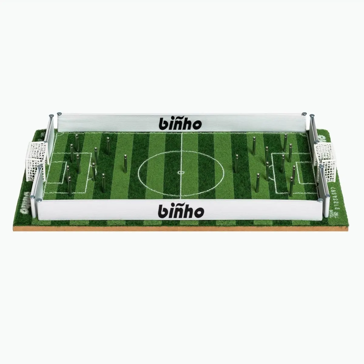 Binho Classic Green Turf Stripes - Tabletop Soccer Game for Kids, Teens & Adults