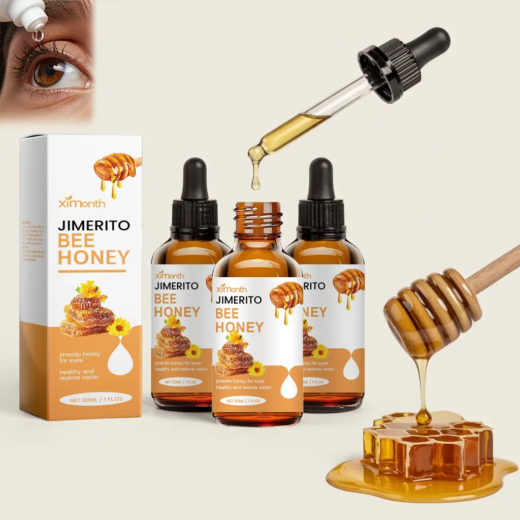 Honey Eye Drops for Fast-Acting Dry Eye Relief, Soothing Treatment with Daily Hydration Boost, 30mL Liquid in Bottle with Dropper, Dry Relief, Plant Extract, All-Natural Ingredients, Convenient To Carry, Eye Care Product, Moisturizer