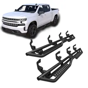 Crew Cab Running Boards Side Steps Compatible with 2019-2026 Chevy Silverado & GMC Sierra 1500, 2020-2025 Chevrolet Silverado/GMC Sierra 2500 3500 HD CrewCab (Excl 2019 1500 LD/Limited), A Style