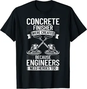 Concrete Mason Concrete Finishing Work Concrete Finisher T-Shirt - Matthewmatt Shop 87B0CW249NWW