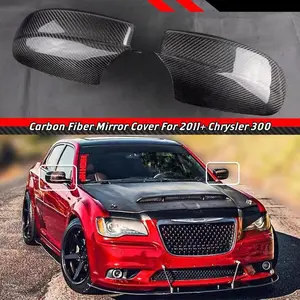 Brand New 2011-2021 CHRYSLER 300 Real Carbon Fiber Side View Mirror Cover Caps