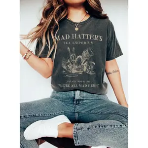 Mad Hatter Dark Academia Shirt Light Academia Shirt Bookish Shirt Academia Clothing Reading Shirt Book TShirt Book Lover Gift Aesthetic