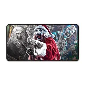 Terrifying Clown mousepad- Medium, Large and Extra Large Sizes - Anti-Slip Rubber Base Mousepad desk pad