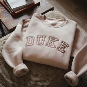 Duke Sweatshirt embroidered crewneck, Perfect Fit, Ultimate Comfort, Gift For Him, Gift For Her