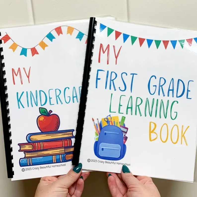 Bundle of Kindergarten and 1st Grade Learning Books - Tracing, Rhyming, Phonics, and More