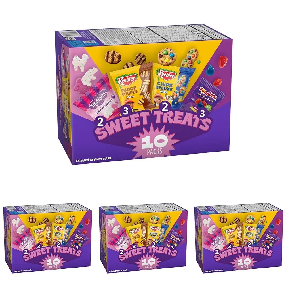 Mother's & Funables, Cookies & Fruit Snacks Back to School Snack Pack, 12ct (Pack of 4)