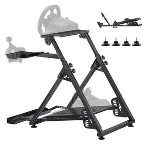 VEVOR Racing Wheel Stand, Adjustable Foldable Simulator Stand for Logitech G923 G920 G29 G27, Thrustmaster T300RS TX F458 T500RS T3PA - PRO(F1/GT) Gaming Cockpit, Pedals Simulator NOT Included, CompactVEVOR Super Brand Day