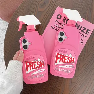 This New, Quirky, Abstract, And Cute Cartoon Dish Soap Silicone Phone Case. This Shock-Absorbing, Wear-Resistant Phone Case Is Drop-Resistant, And Provides Comprehensive Protection for Your Phone'S Camera Lens.