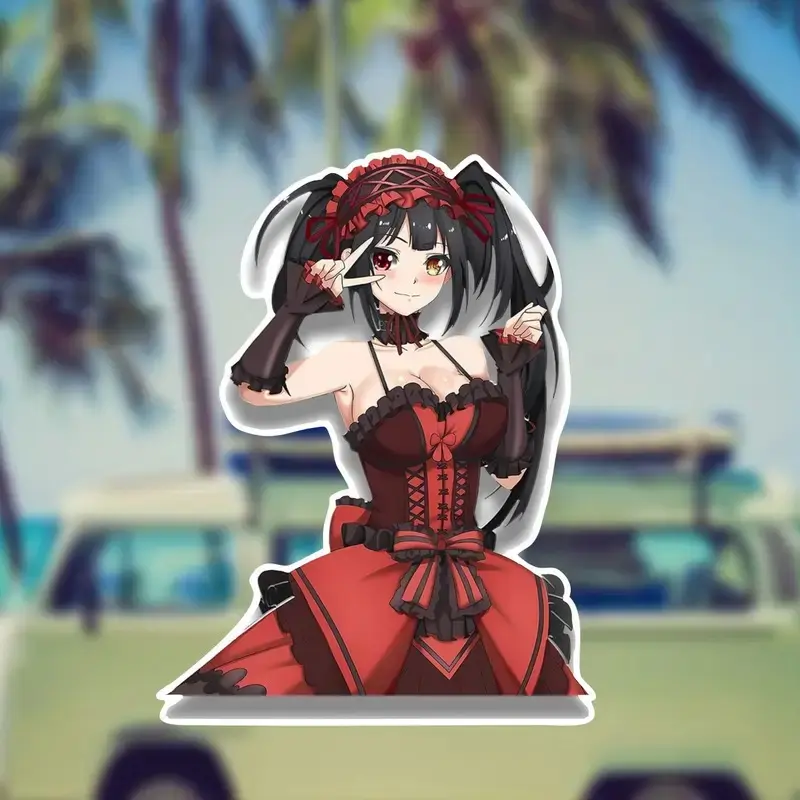 Kurumi Anime Vinyl Decals - Matte Finish Scratch-Resistant Stickers for Cars, Laptops, Helmets