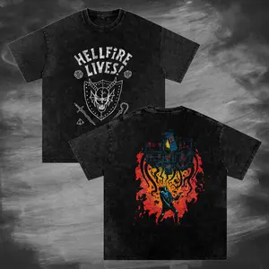 2 sides Hellfire Lives Eddie Graphic Shirt, Eddie Dustin Fans Gift, Retro T-Shirt, Sweatshirt and Hoodie, Unisex Crewneck for Fan