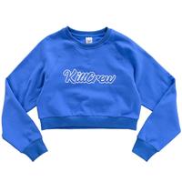 SCRIPT CREW NECK BLUE