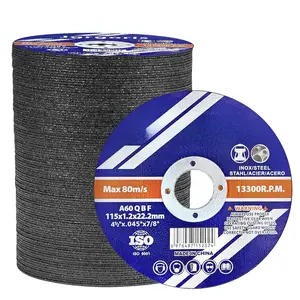 Cut Off Wheels 4-1/2", 100 Pack Angle   Wheel, Metal  Disc for Metal & Stainless Steel 045" Thick 7/8" Arbor - 100 Count