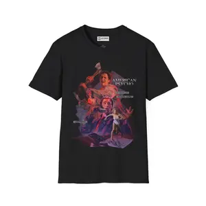 AMERICAN PSYCHO T-SHIRT #431 - 530% Polyester, Machine Washable, Stylish Crewneck for Summer & Father's Day