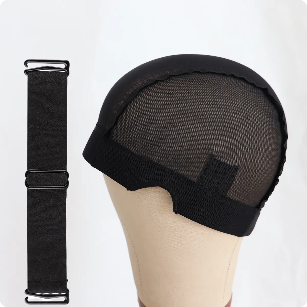 Ua Hair Wig Caps 1Pcs Mesh Cap for Making Wear and Go Glueless Wig Stretchable Hairnets with Wide Elastic Band Mesh Dome Cap for Wigs