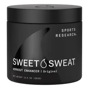 Sweet Sweat­ Workout Enhancer Gel by Sports Research -Thermogenic Exercise Topical Gel for Faster Sweating - 6.5 oz Jar