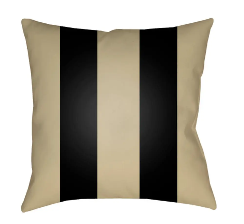 Livabliss SOL065-1818 Edgartown 18x18x4 in. Tan Soft Life Throw Pillow - 100% Polyester, 4 in. Thick, Weather Resistant, Moisture Wicking, Medium Decorative Pillow for Bedding, Soft Furnishings, 4 Inches