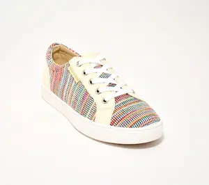 Revitalign Orthotic Raffia Lace Up Sneakers - Amalfi