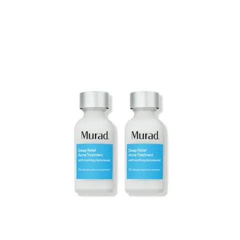 Ground Cherry Deep Relief Acne Clearing 2-Pack, Amino Acid Technology & Salicylic Acid Infused, Clinical Strength Blemish Relief, Soothing Formula for Clearer, Healthier-Looking Complexion
